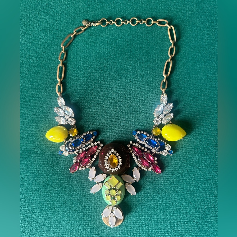 J. Crew Vibrant Multicolor Statement Necklace